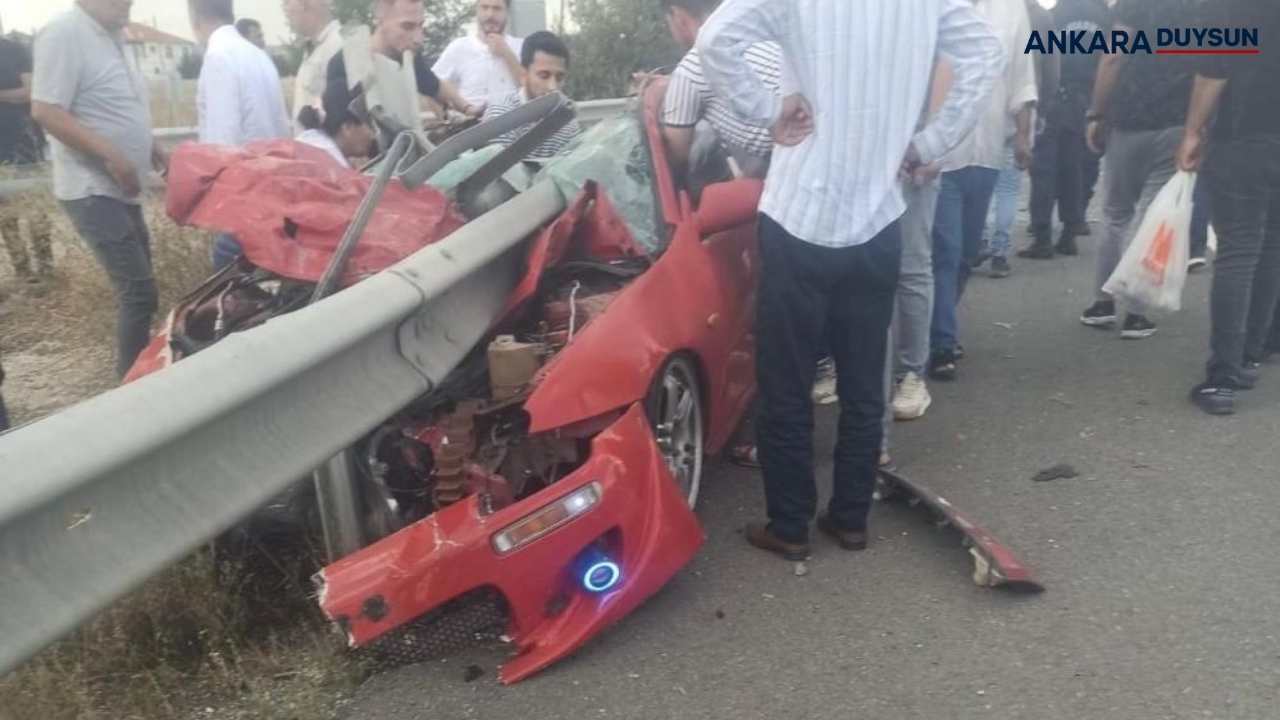 Ankara'da son dakika trafik kazası: 1 ölü 1 yaralı!