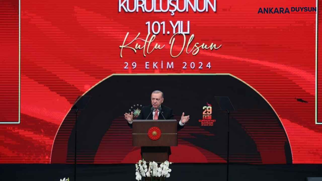 Cumhurbaşkanı Erdoğan'dan Cumhuriyetin 101'inci yaşını kutladı!