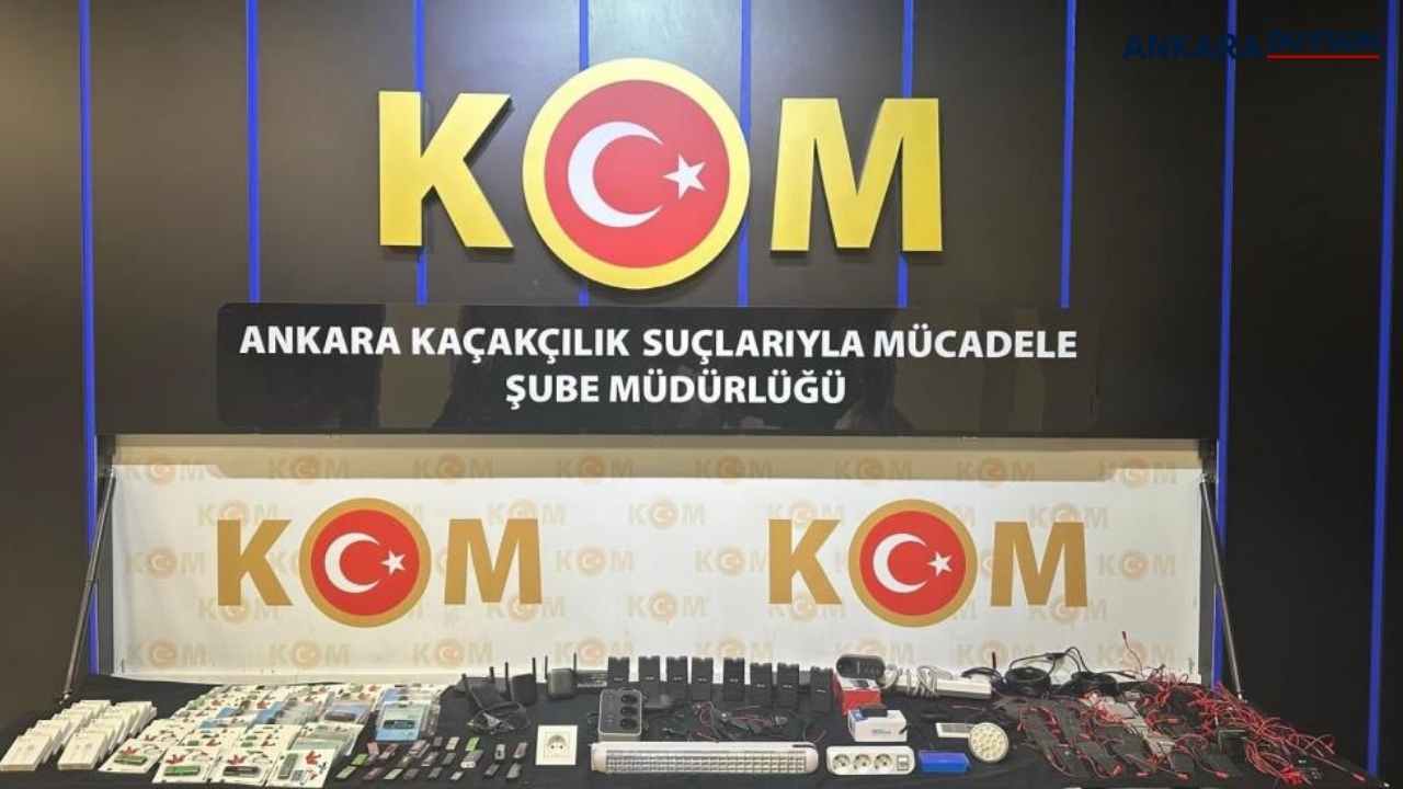 Ankara Emniyet Müdürlüğü'nden kaçakçılık operasyonu: 1 gözaltı