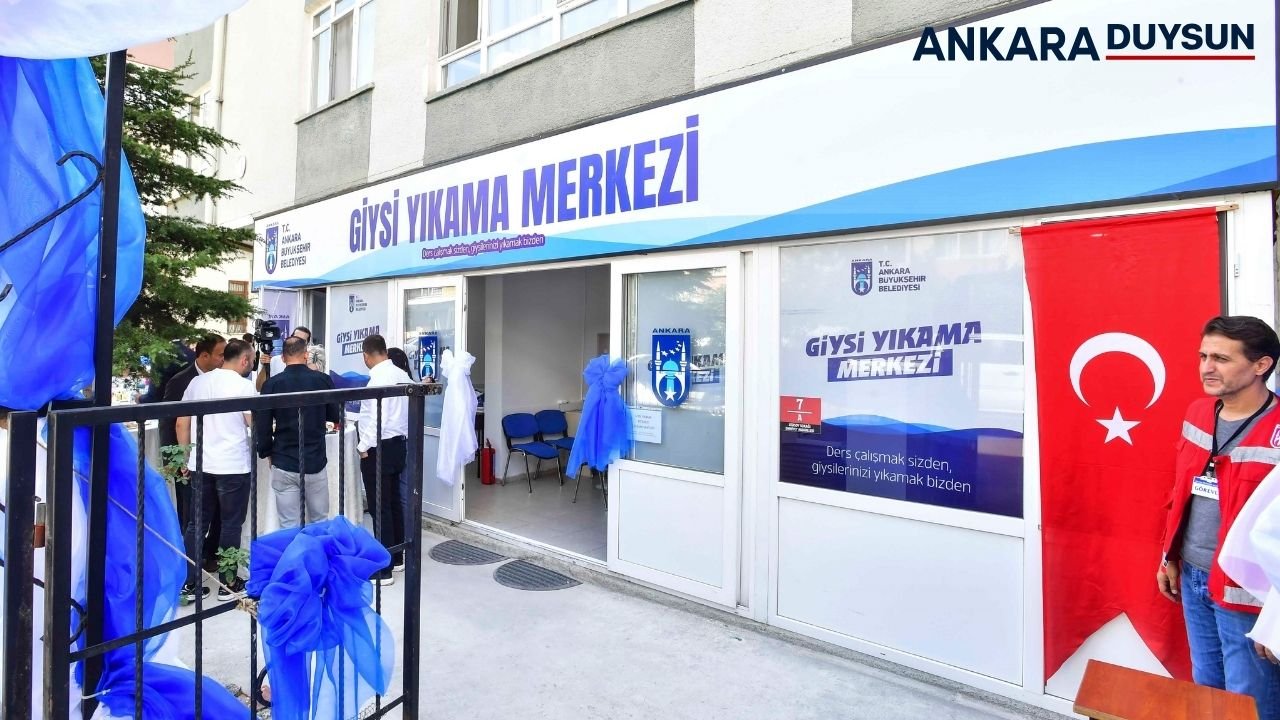 Ankara'da yaşayan öğrenci, engelli ve yaşlılara özel ücretsiz giysi yıkama hizmeti